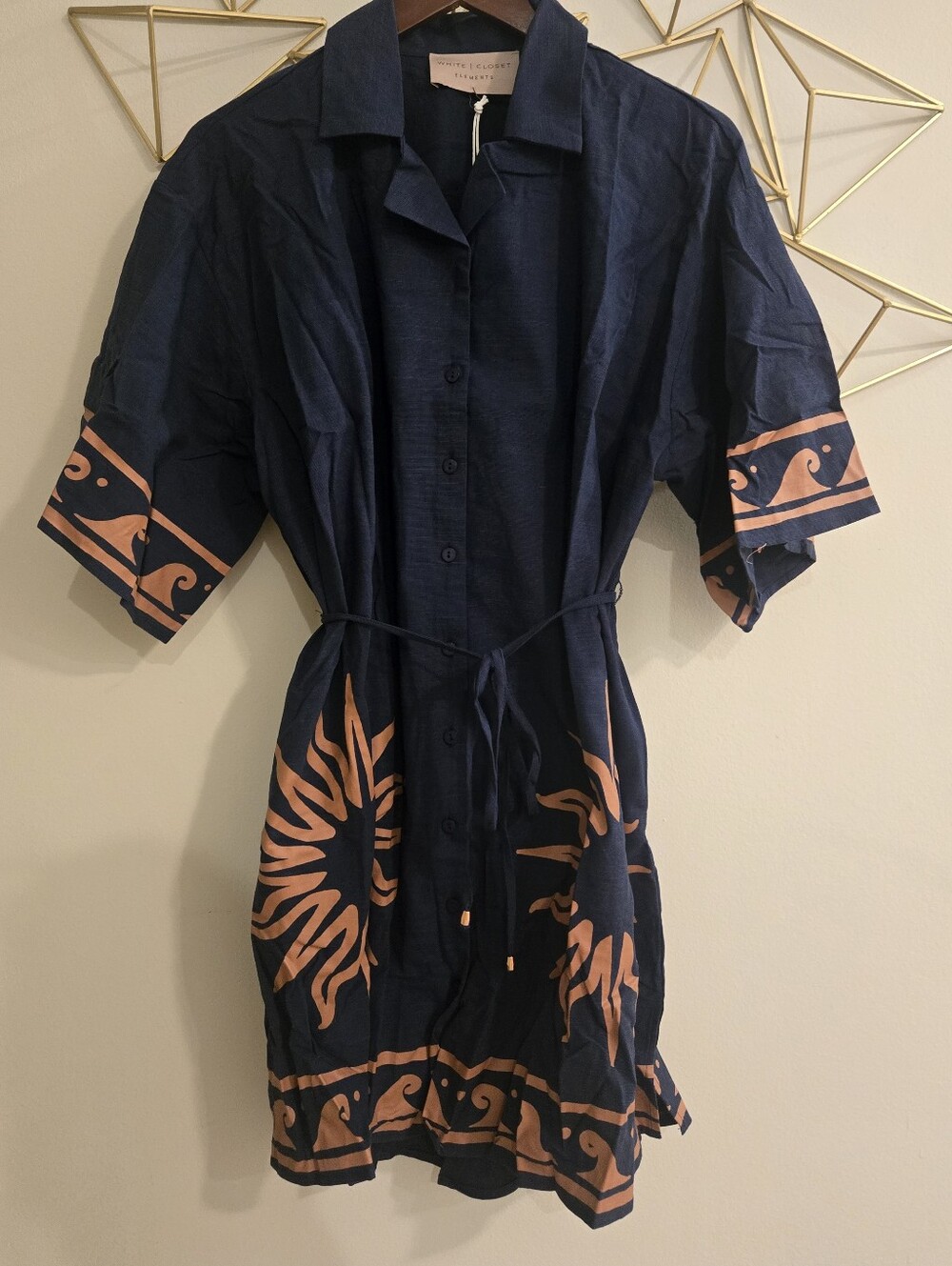 NWT Oversized Border Print Dress